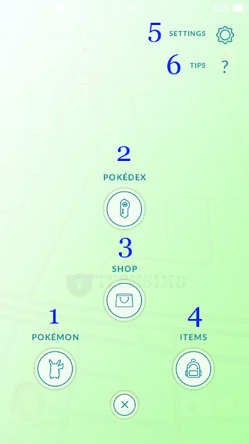 menu pokemon go menu pokemon go