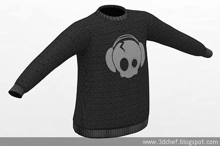 sweater 3d model free