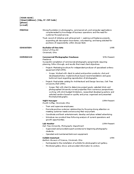 Photography Resume Template Free from 2.bp.blogspot.com