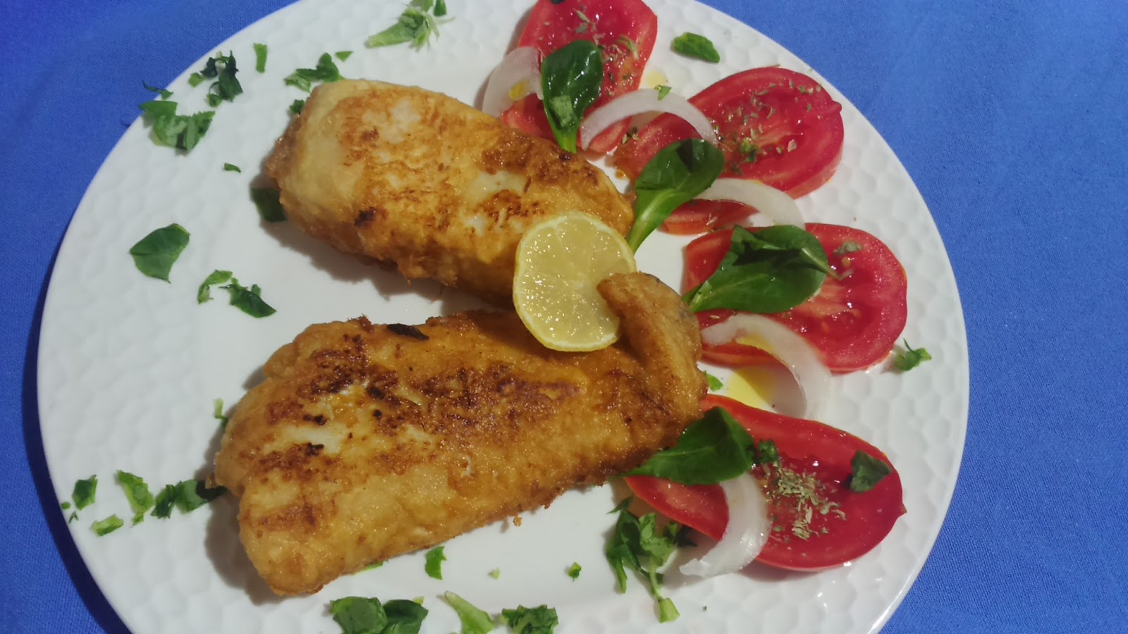 Las recetas de Carmen Ramos..Cocina Mariposa MERLUZA A LA ROMANA