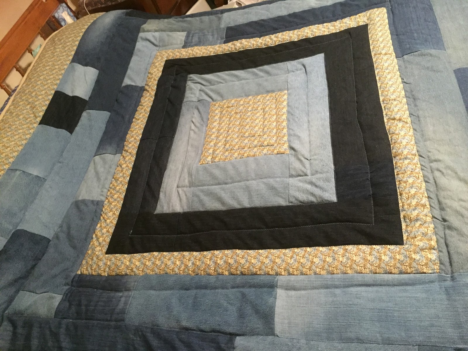 Deerecountry Quilts Denim King Quilt
