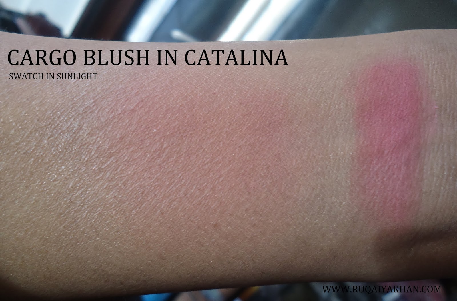 Ruqaiya Khan CARGO Blush in Catalina Photos, Swatches and Review