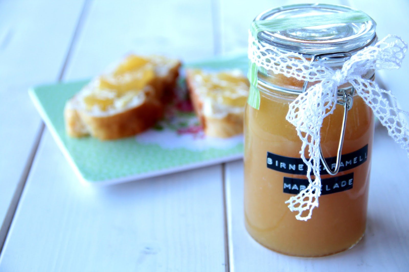 Birnenkonfitüre mit Zimt & Vanille  - birnenmarmelade mit zimt