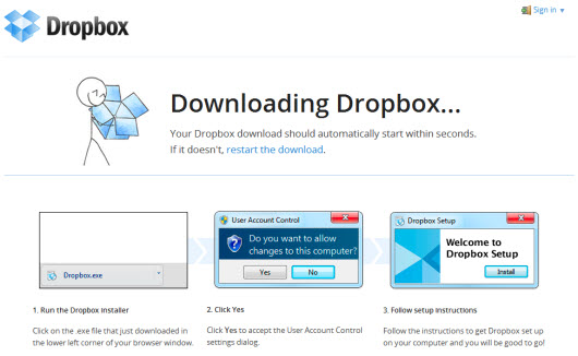 Dropbox клиент