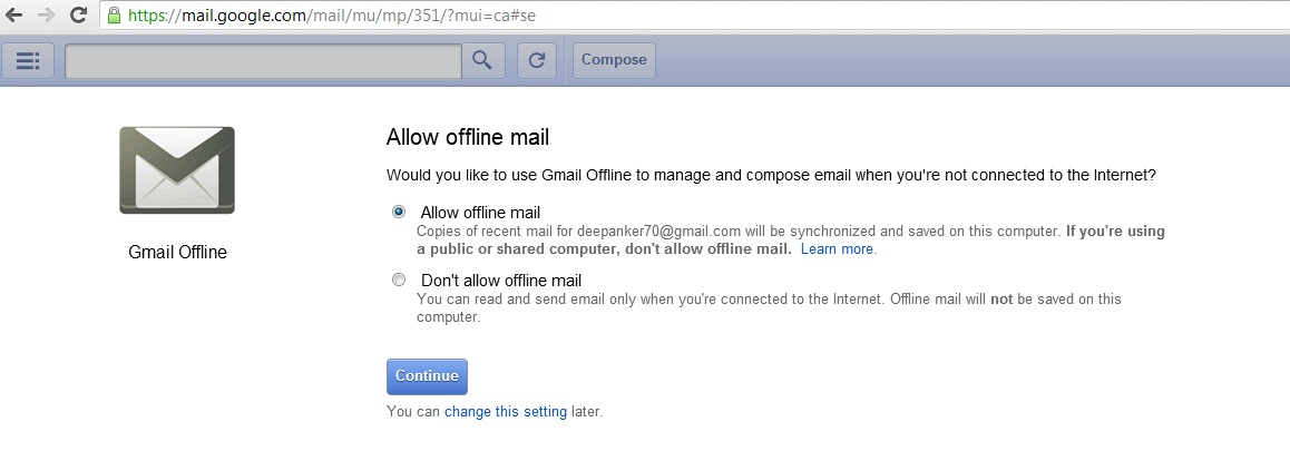 Llega Google Mail Offline