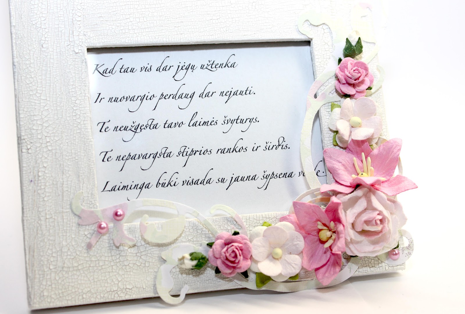 Wild Orchid Crafts: A Frame With Words