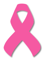 Laço outubro rosa - câncer de mama