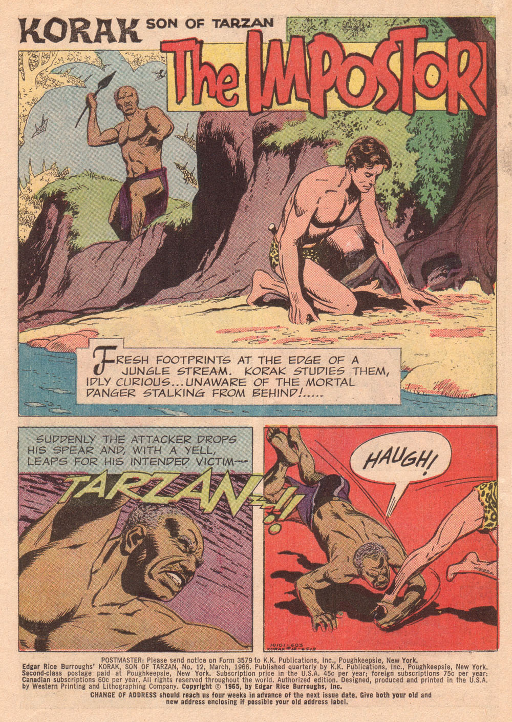 Read online Korak, Son of Tarzan (1964) comic -  Issue #12 - 3