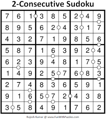 Puzzle Answer of 2-Consecutive Sudoku (Fun With Sudoku #235)