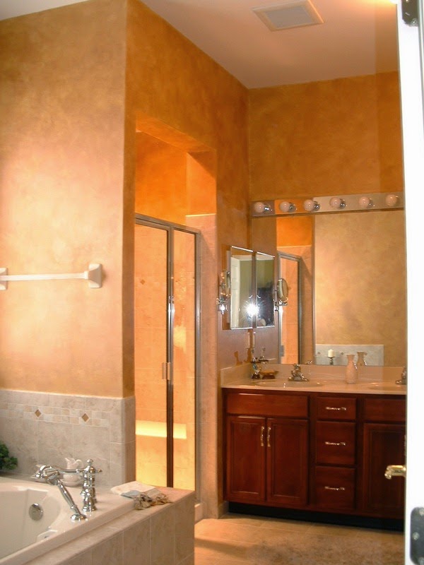 Paint walls with rags