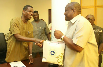 Photos: Governor Nyesom Wike Hosts RCCG Pastor Adeboye In Rivers State