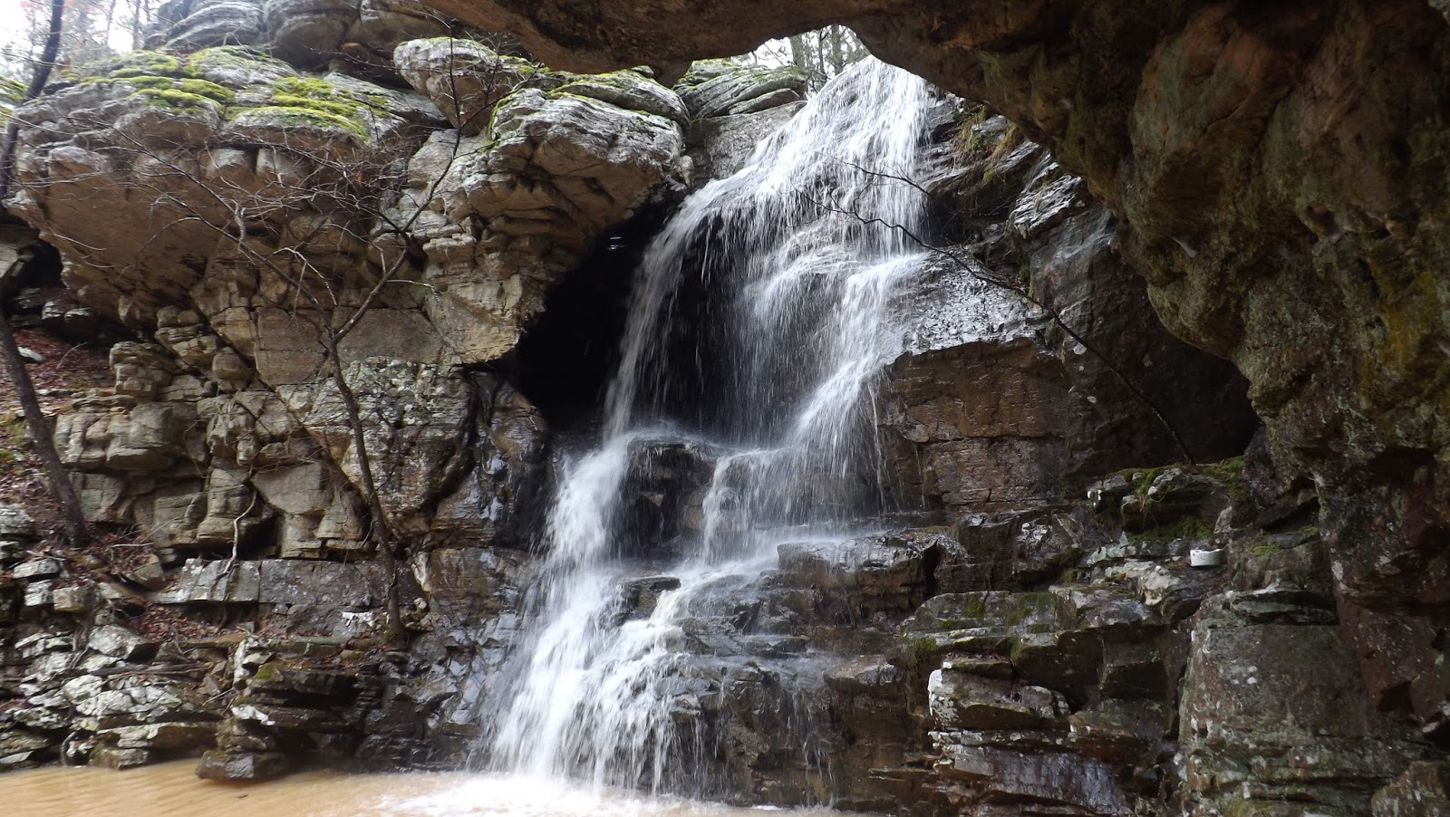 Exploring Izard County Sadieville Falls near Athens