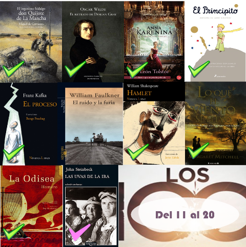 11 al 20 de los 100 mejores libros de todos los tiempos