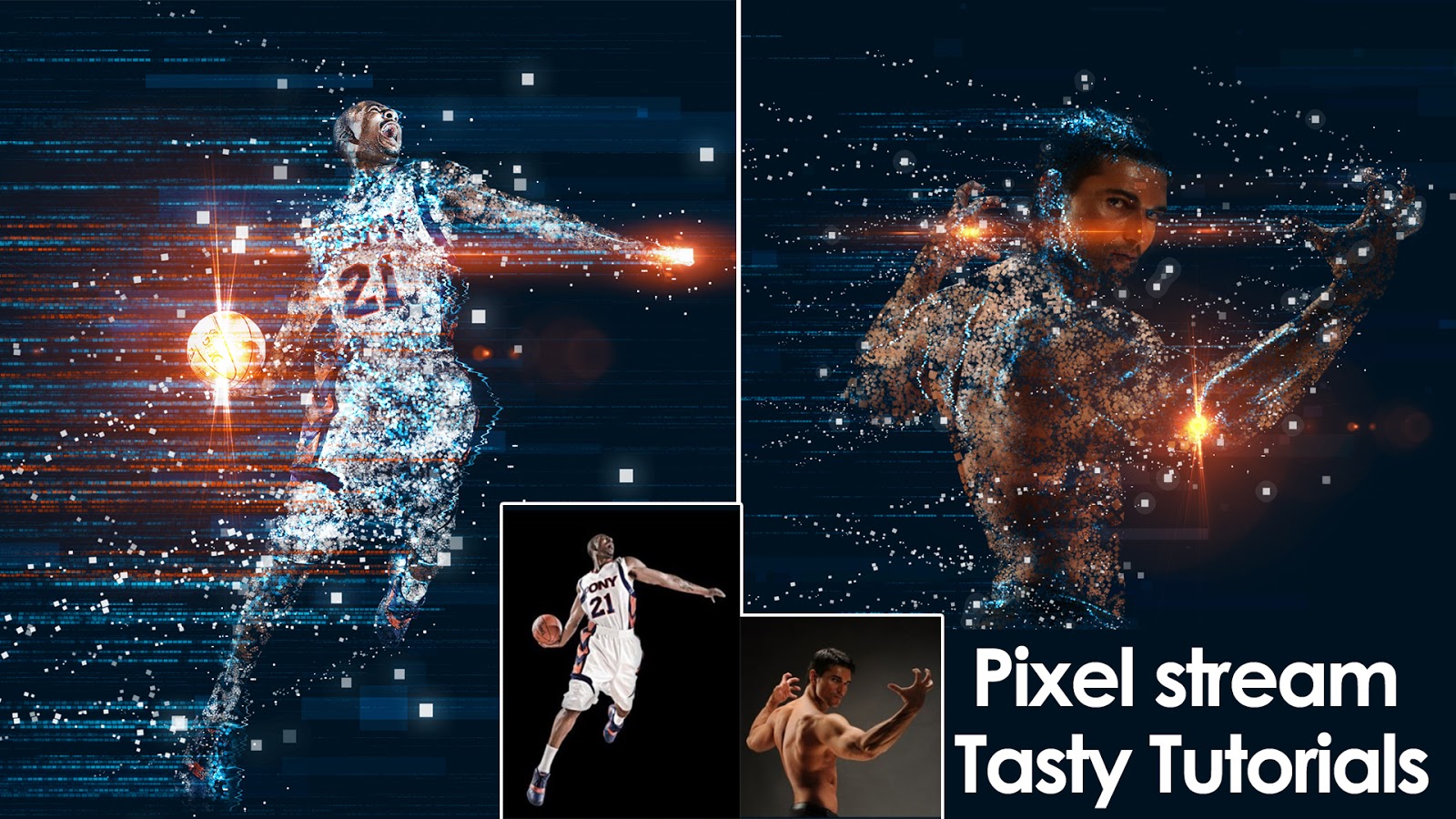 Tasty Tutorials Pixel Stream Photo Effect In Photoshop CC