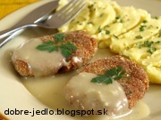 Sójové fašírky s cesnakovou omáčkou - recept