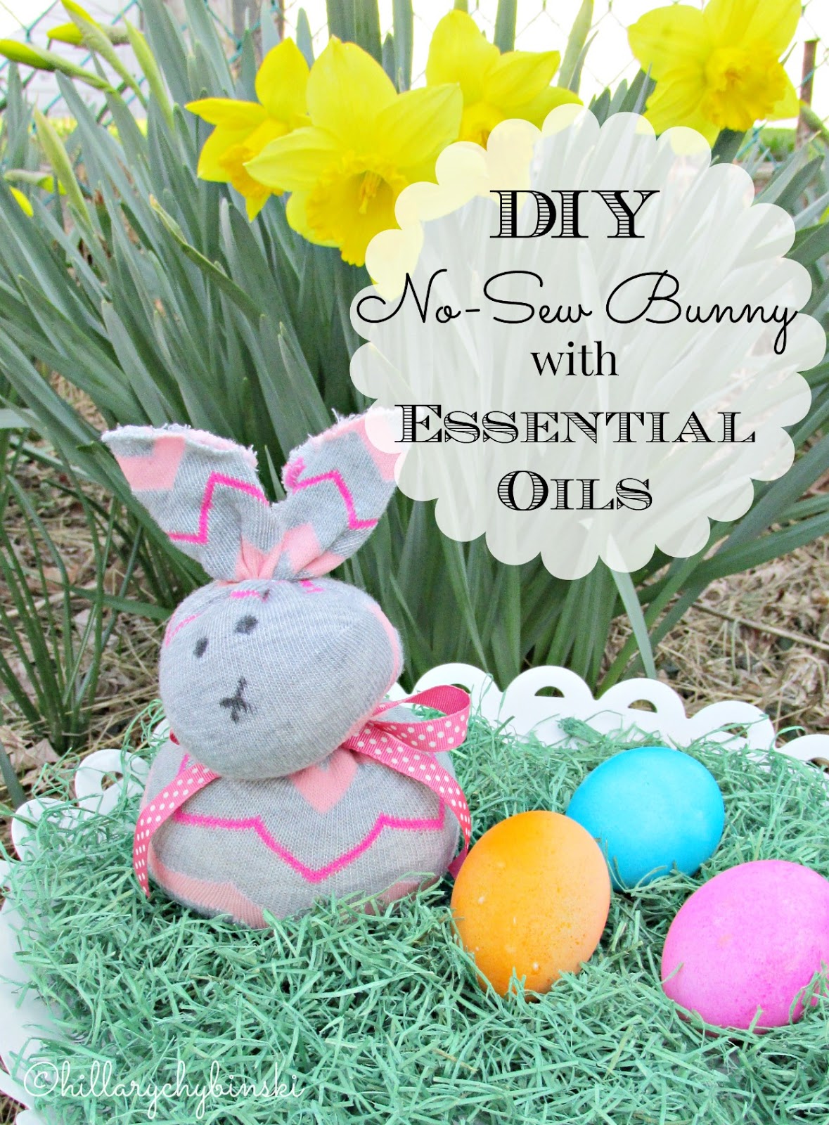 DIY No Sew Bunny with Essential Oils