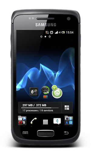 Review Launcher Xperia 2.0.5b Testing Galaxy W GT-I8150