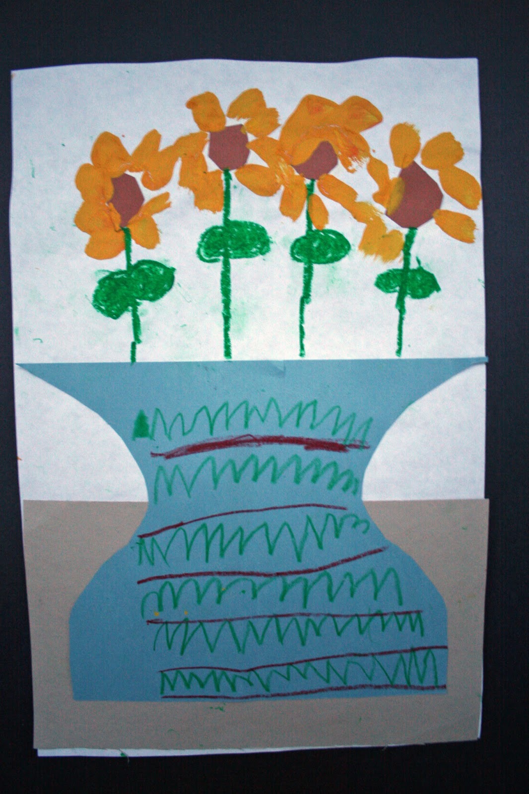 Salem Hyde Artroom Kindergarten Van Gogh Sunflowers