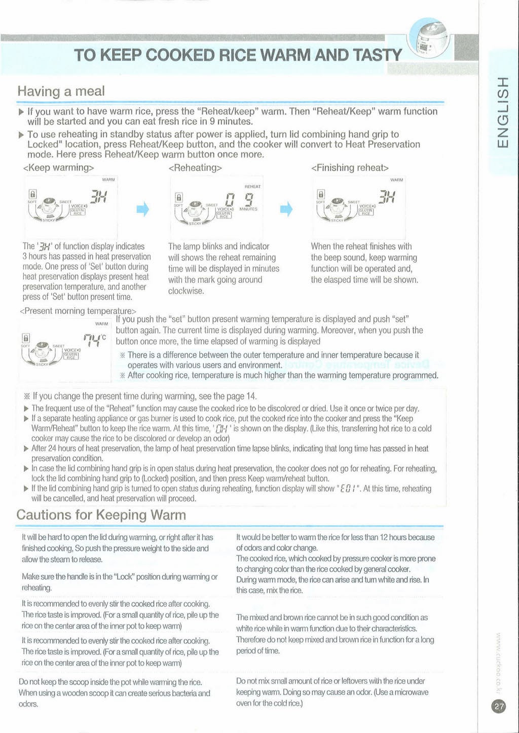 My Cuckoo Rice Cooker: Scanned Cuckoo Rice Cooker English Manual ...