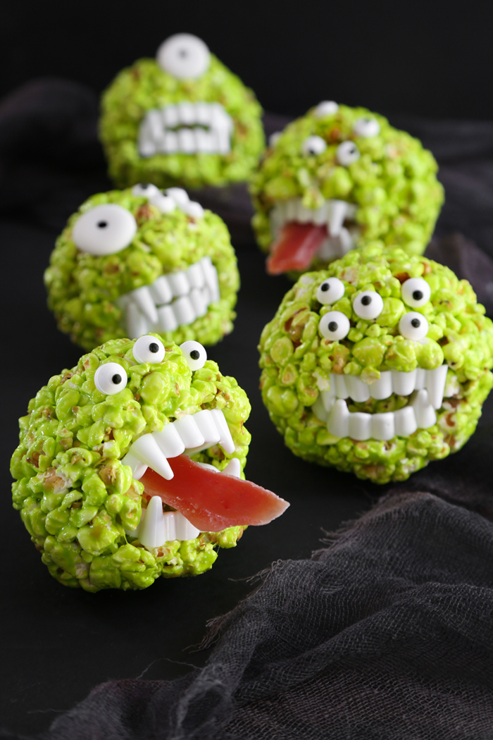 Monster Popcorn Balls Sprinkle Bakes