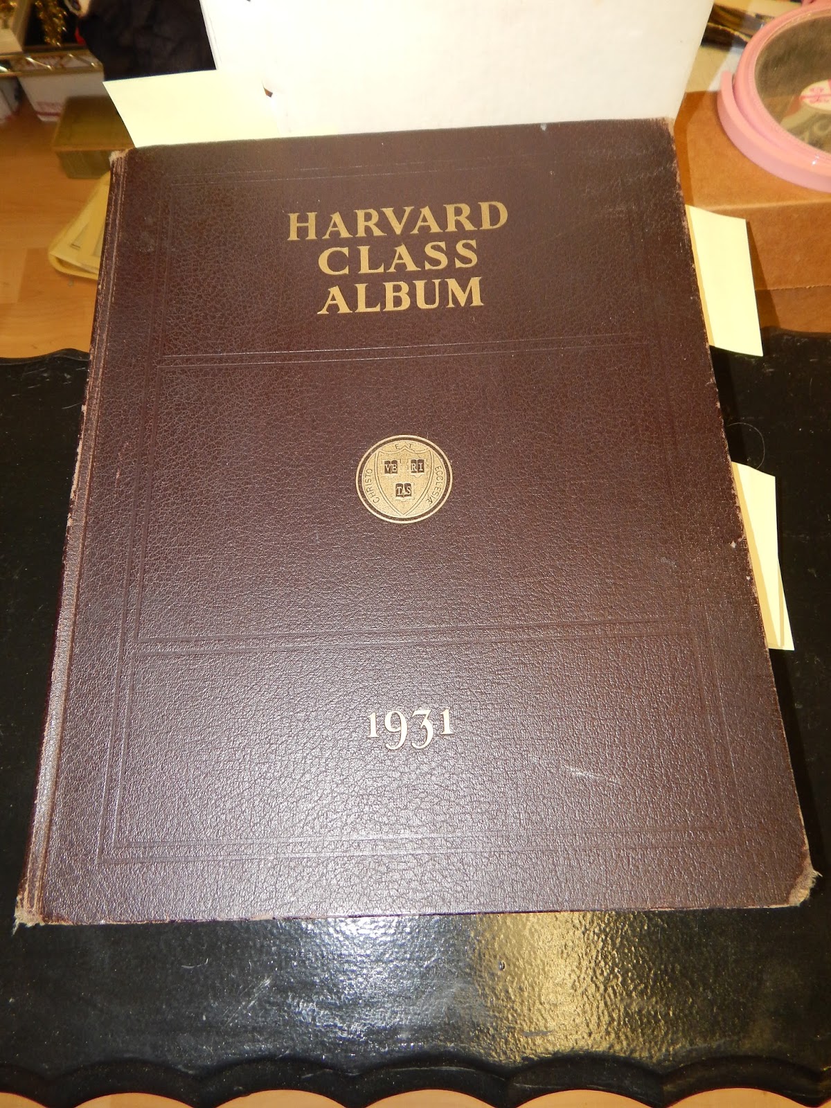 13909 Antiques: Vintage 1931 Harvard Class Album Volume XLII