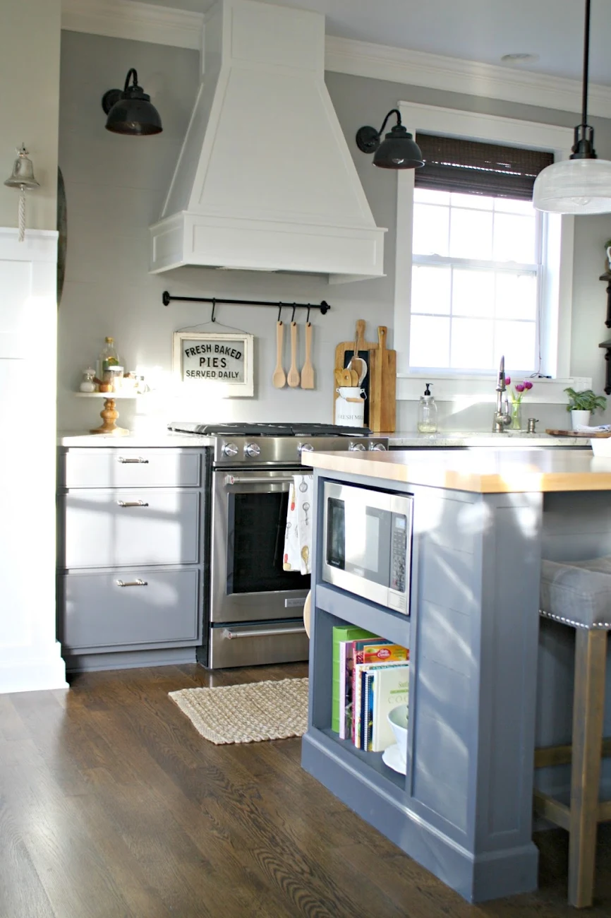 My DIY Kitchen: How I Built a Rangehood Over an Existing Cabinet - Made by  Carli