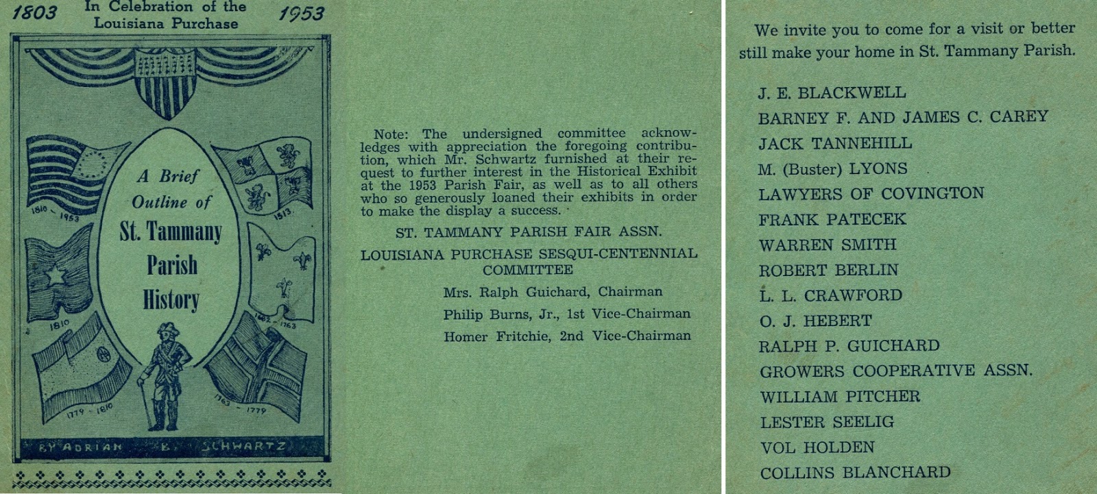 Tammany Family: Adrian Schwartz History Published In 1953
