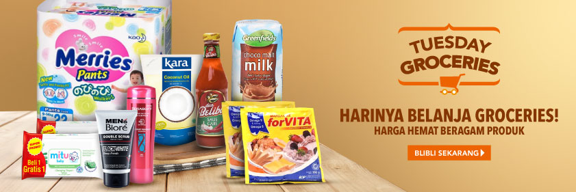 #BliBli - Promo Belanja Harga Hemat Tuesday Groceries (HARI INI) #BliBli - Promo Belanja Harga Hemat Tuesday Groceries (HARI INI)