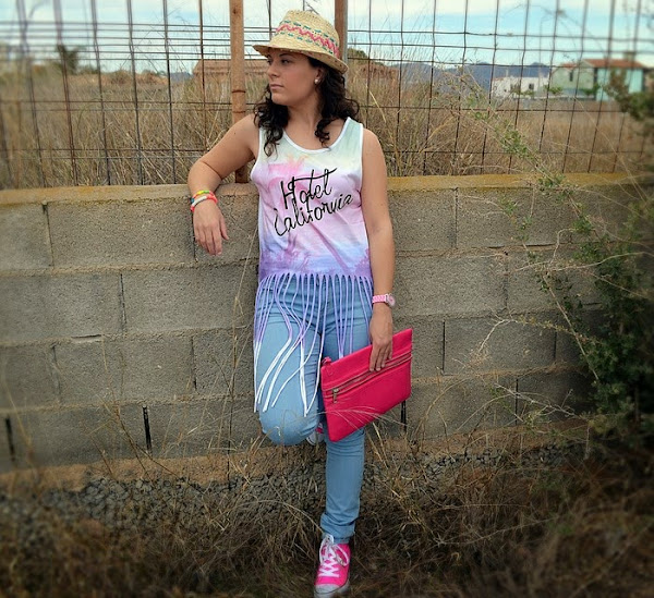 look, primark, flecos, boho, chic, casual, jeans, rosa, pink,Castellón, fashionblogger