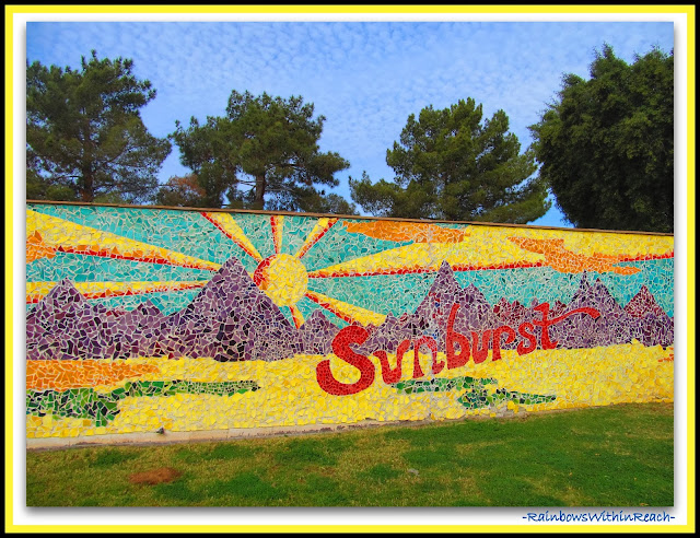 Sunburst Elementary, AZ School Mosaic via RainbowsWithinReach 