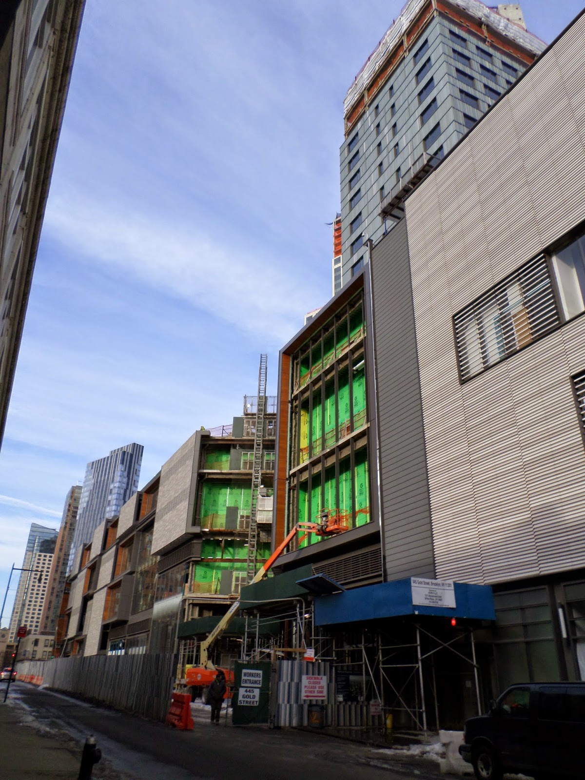 NEW YORK | City Point Towers | 160m | 525ft | 46 fl | 110m | 361ft | 27 ...