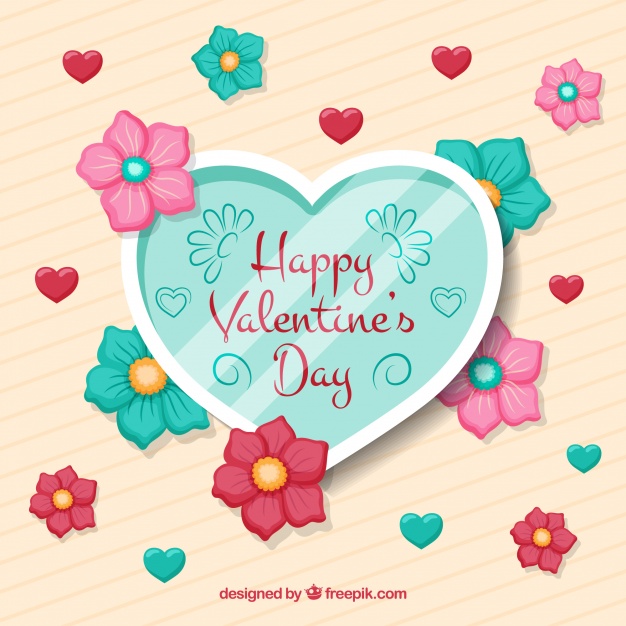 Valentine's day background Free Vector