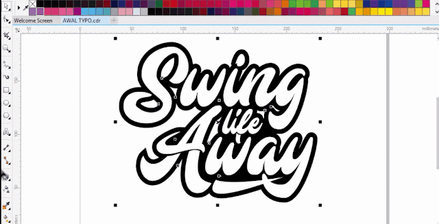 Cara Membuat Typography Text Di CorelDraw (Ver.2) Cara Membuat Typography Text Di CorelDraw (Ver.2)