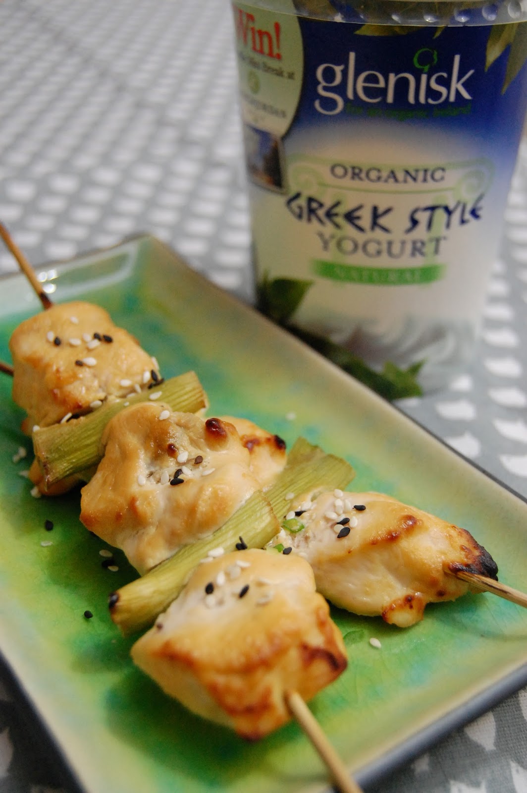 Fiona's Japanese Cooking Chicken skewers with Greek yogurt and miso