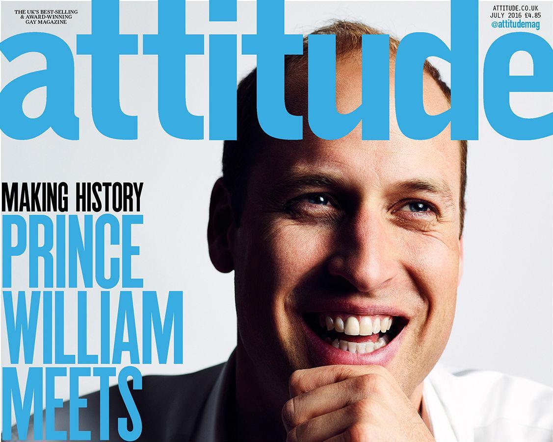 Príncipe William faz apelo contra homofobia em capa de revista LGBT Príncipe William faz apelo contra homofobia em capa de revista LGBT