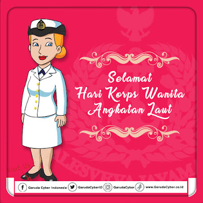 Download Free File PSD JPEG Desain Hari Korps Wanita Angkatan Laut (KOWAL) Indonesia