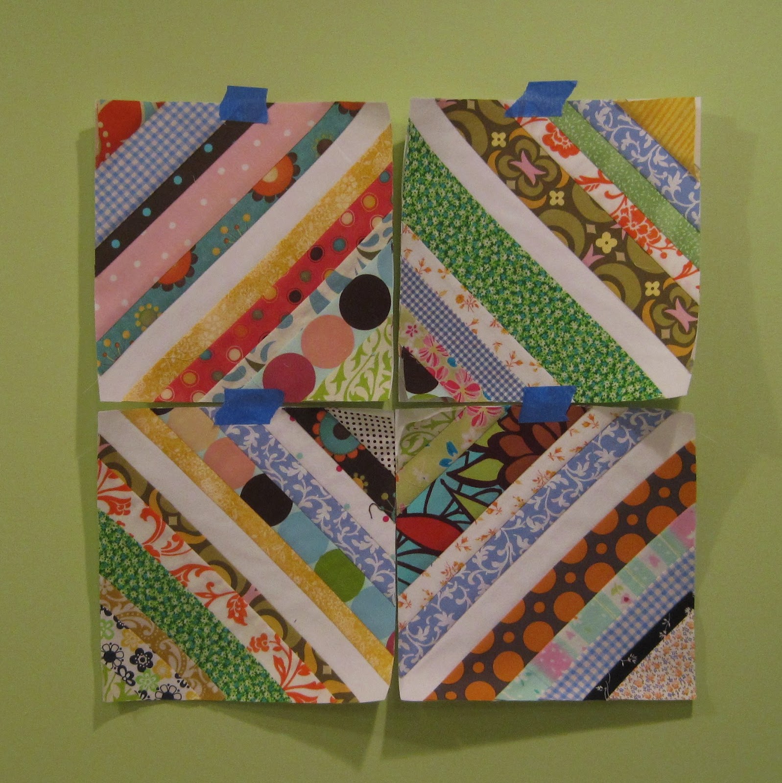 Steph Jacobson Designs string quilt blocks