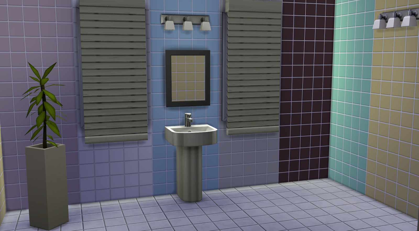 My Sims 4 Blog: Simple Bathroom Tiles by MS3B