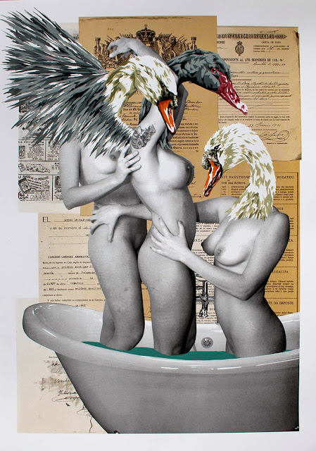 "Swan Lake" New Limited Edition Screen Print By Spanish Street Artist VinZ - StreetArtNews Exclusive 1