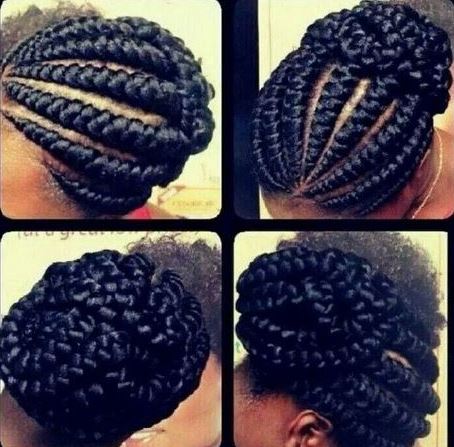 French Braids Hairstyles For African American Picture 002