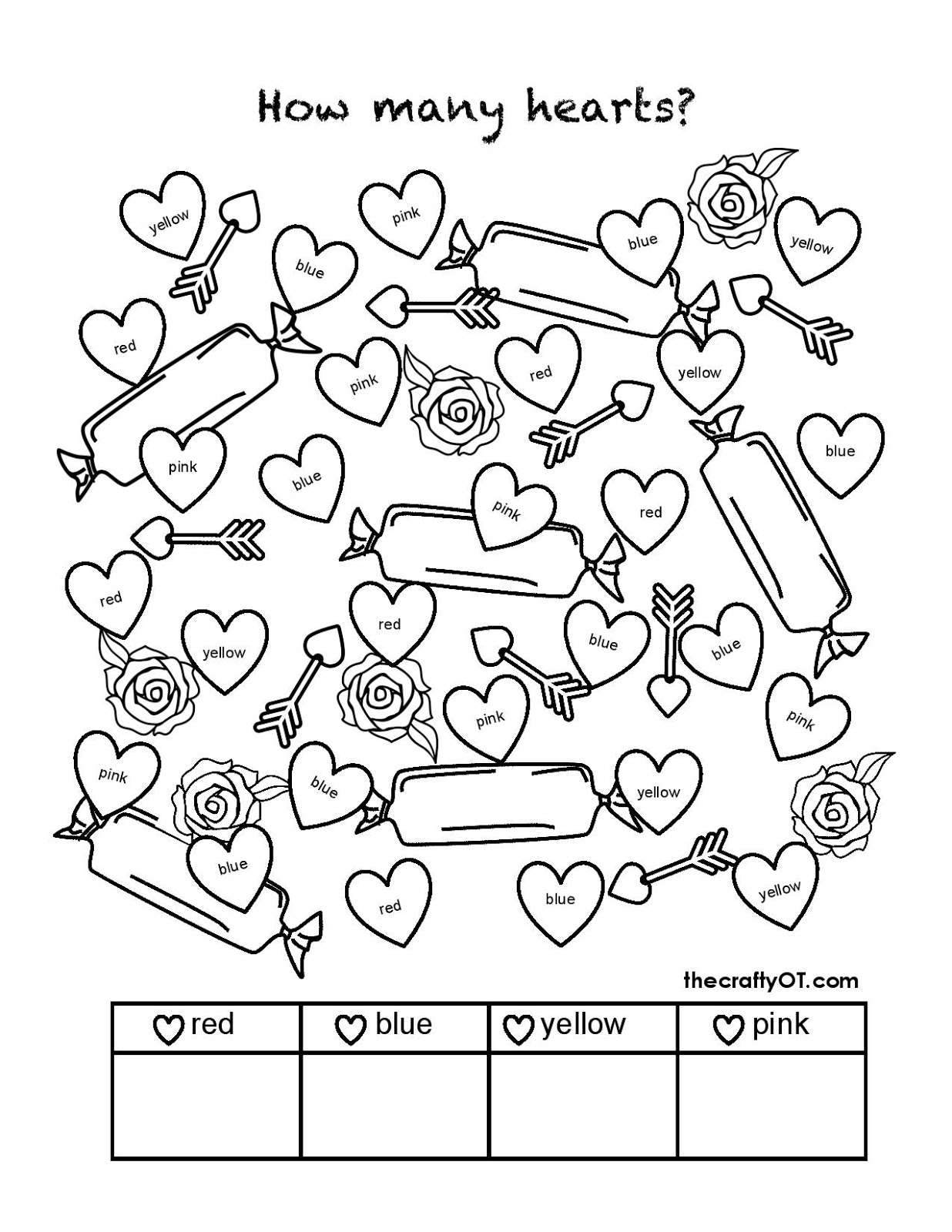 The Crafty OT Free Valentine s Day Worksheets
