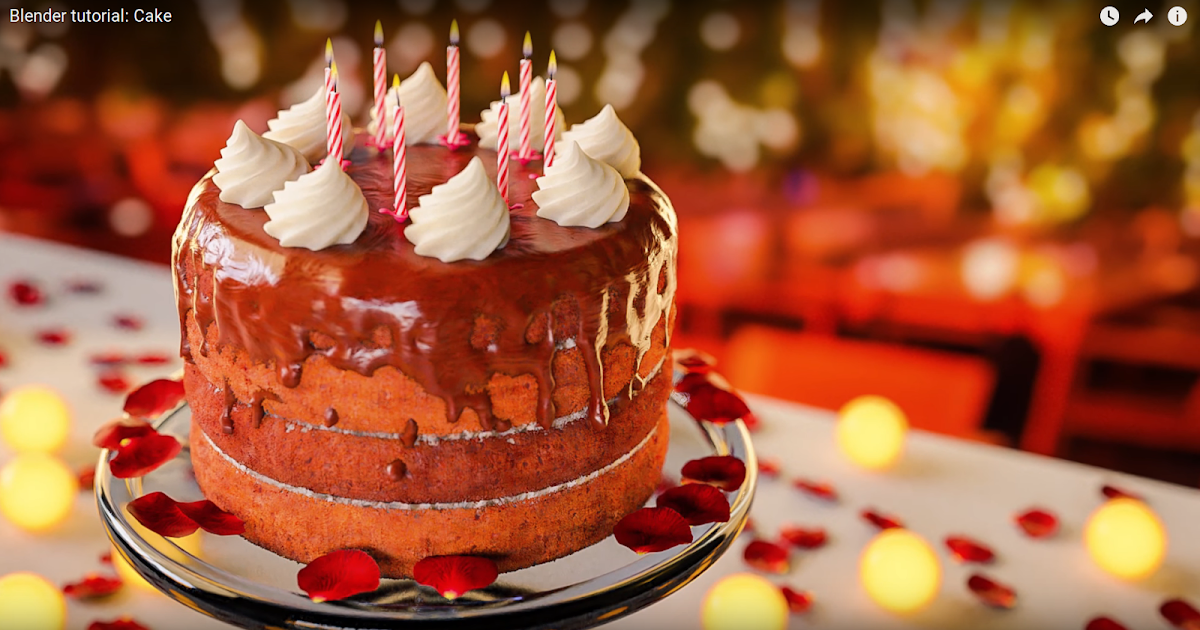 Blender4d Comment modéliser un cake dans Blender?