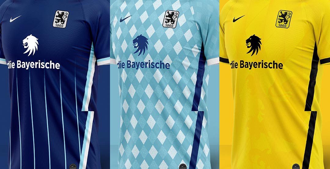 Nike 1860 München 20-21 Concept Home, Concept Away & Third Kits - Footy  Headlines