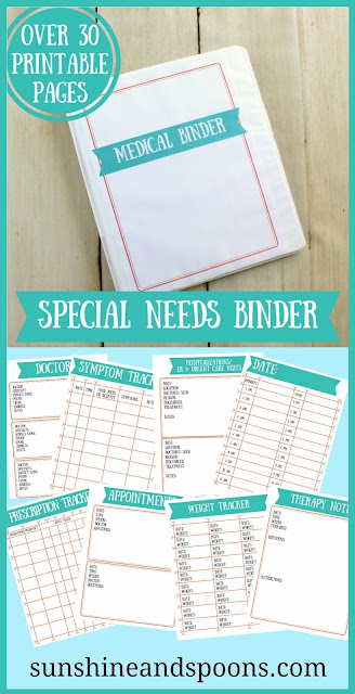 Special Needs Medical Binder Printables Free Printable Templates