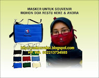 MASKER KAIN SOUVENIR NIKAH / PESTA