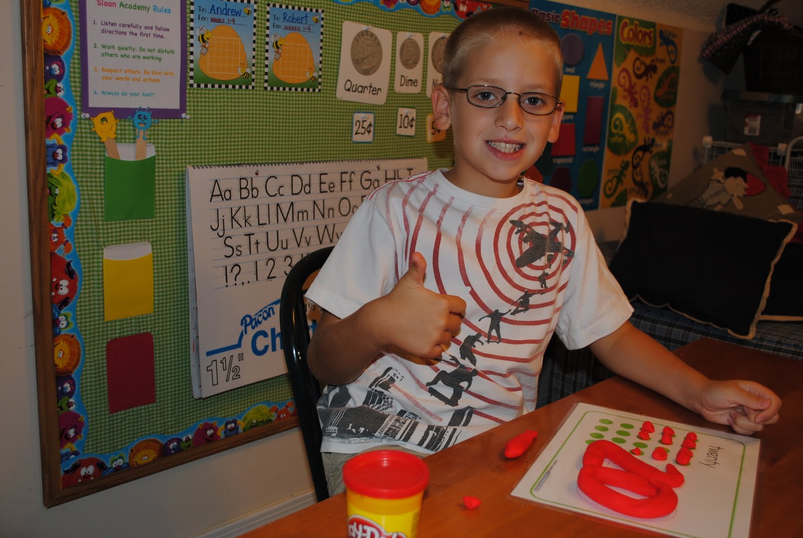There's No School Like Homeschool: Playdough Mats