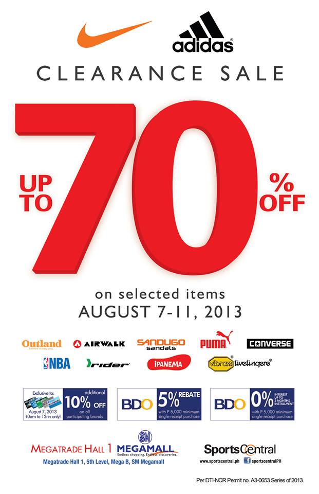 Manila Shopper: Nike & Adidas (+Puma, Converse & more) Clearance Sale ...