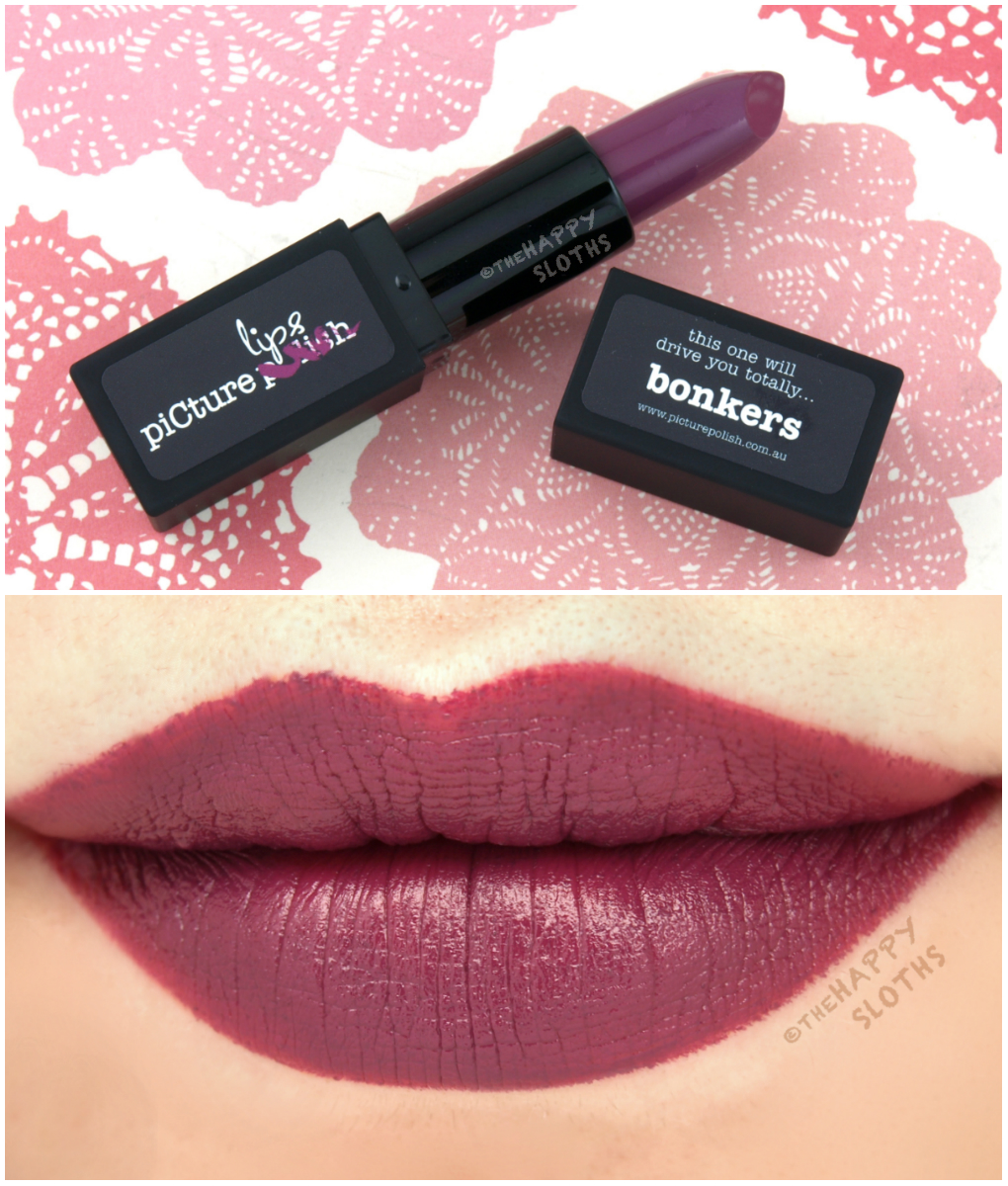 Picture Polish Matte Lipstick in Bonkers: Review and Swatches