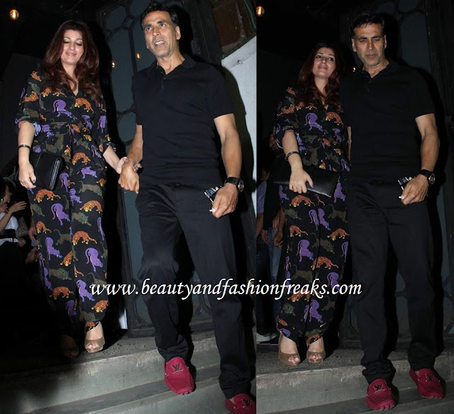 Twinkle Khanna In Stella McCartney At Valentines Dinner