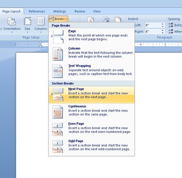 Cara Membuat Nomor dan Format Berbeda Setiap Halaman di